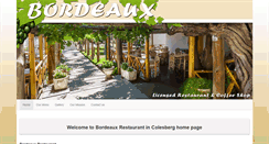 Desktop Screenshot of bordeauxrestaurant.co.za